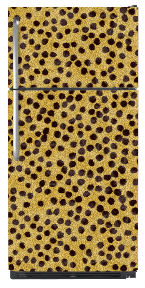 Cheetah Print Refrigerator Wrap