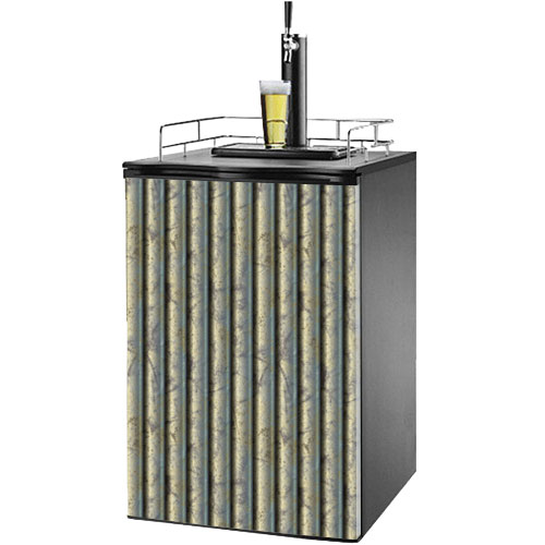 Galvanized Metal Kegerator / Mini Fridge Wrap