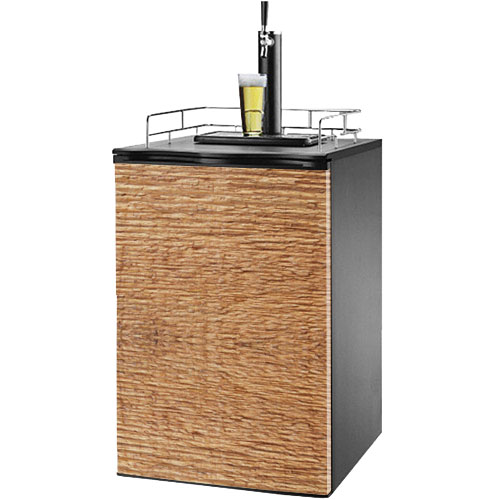 Rough Cedar Kegerator / Mini Fridge Wrap